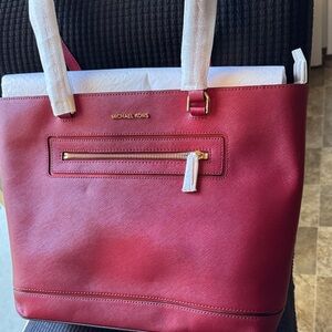 Michael Kors Raspberry Tote Bag